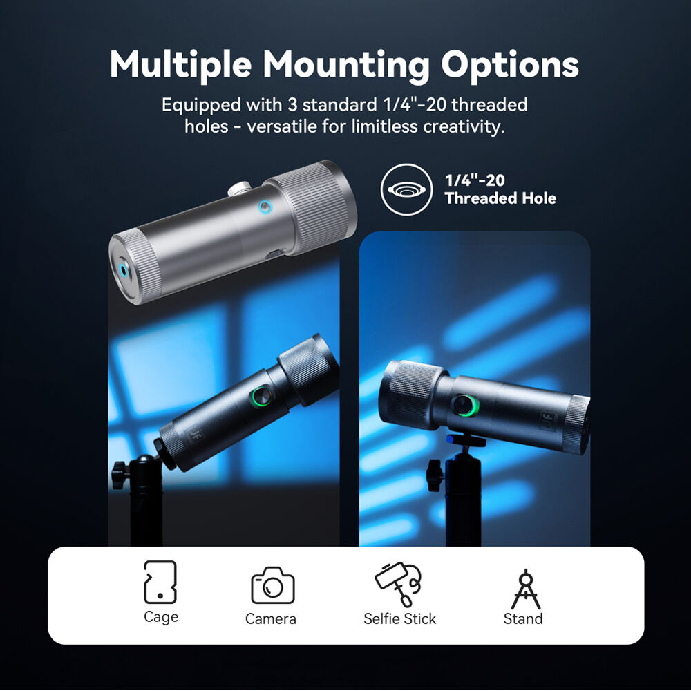 FLASH-RB10 Portable Zoomable Coloured LED Photography Flashlight