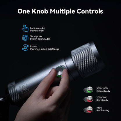 FLASH-RB10 Portable Zoomable Coloured LED Photography Flashlight