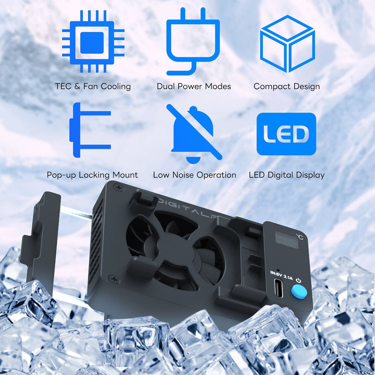 DigitalFoto ICEMAN-E6 Camera Cooling Fan