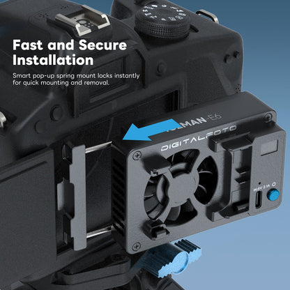 DigitalFotoÃ‚Â ICEMAN-E6 Camera Cooling Fan