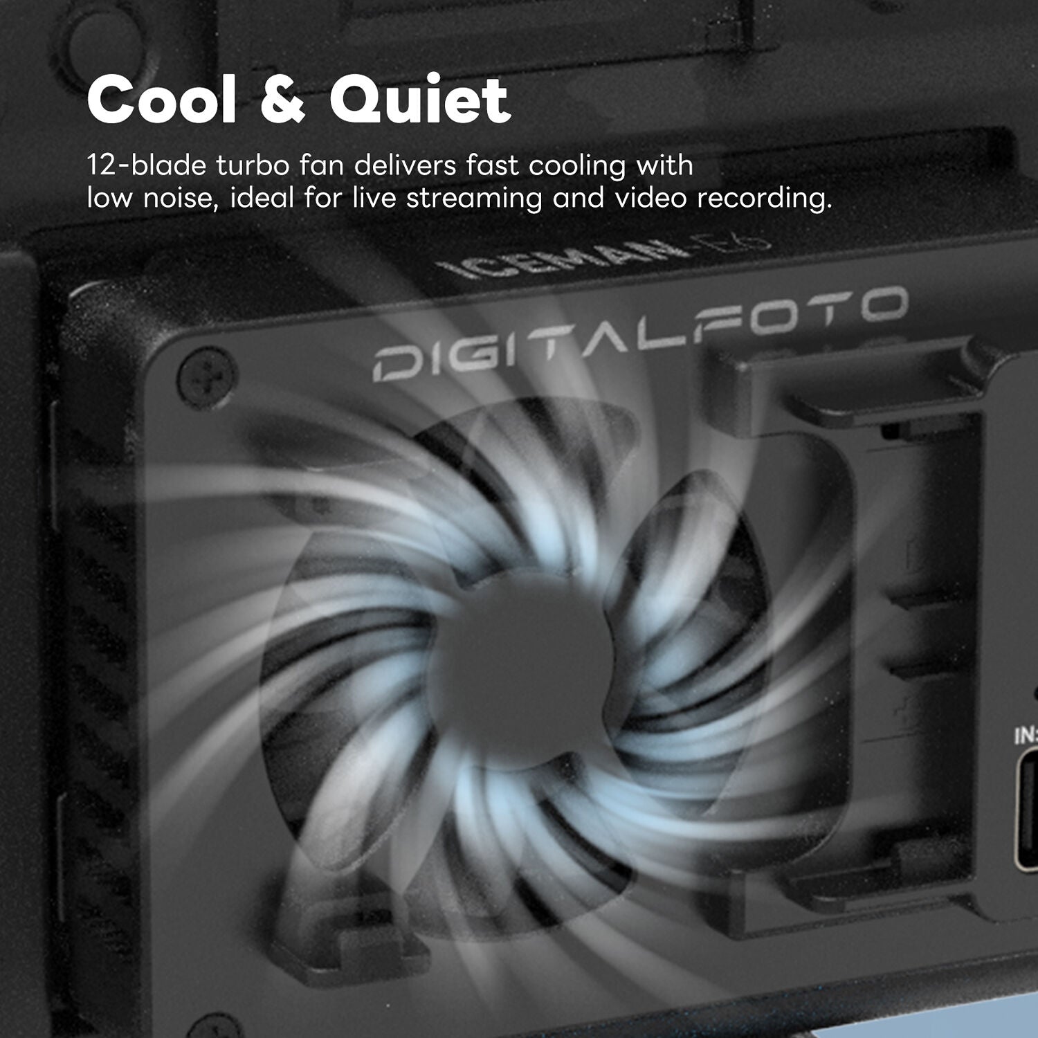 DigitalFoto ICEMAN-E6 Camera Cooling Fan