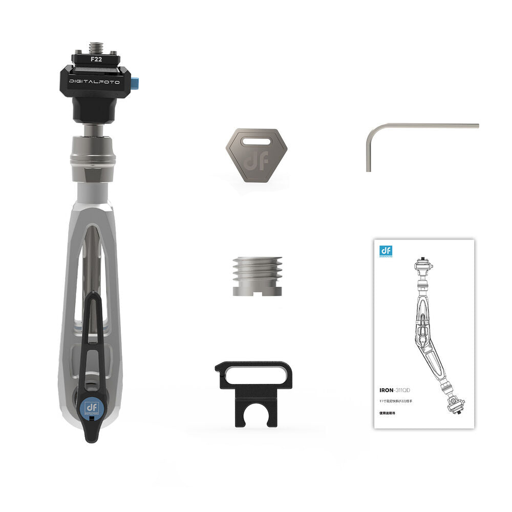 DigitalFoto 11" Damping Hover Magic Arm with F22 Quick Release (IRON-311QD) Box Content