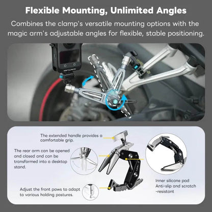 Iron-C100G Heavy-Duty Quick-release Magic Arm and Super-Clamp Combo Kit