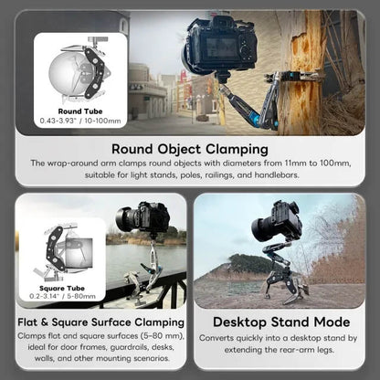 Iron-C100G Heavy-Duty Quick-release Magic Arm and Super-Clamp Combo Kit