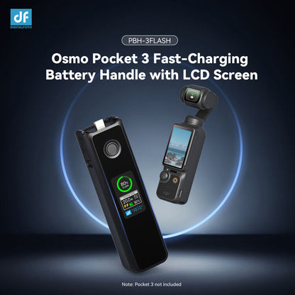 PBH-3FLASH Battery Handle With Colour LDC Monitor for the DJI OSMO POCKET 3 (SPECIAL ORDER)