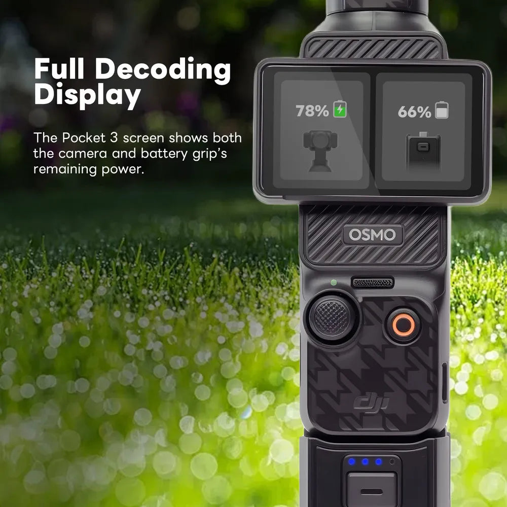 PBH-3MAX Decoding Battery Handle for DJI OSMO POCKET 3 (SPECIAL ORDER)