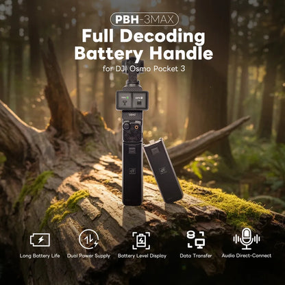 PBH-3MAX Decoding Battery Handle for DJI OSMO POCKET 3
