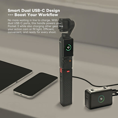 PBH-3PRO 5000mAh Battery Handle for the DJI OSMO POCKET 3 (SPECIAL ORDER)