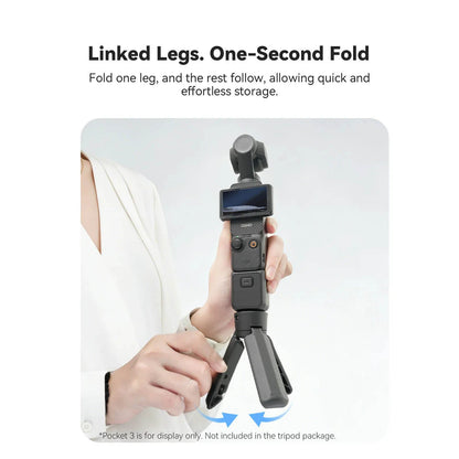 One-Touch Auto Open Mini Tripod 1/4in Mount 2kg Support