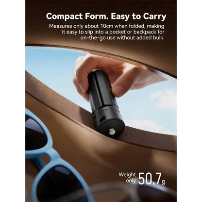 One-Touch Auto Open Mini Tripod 1/4in Mount 2kg Support
