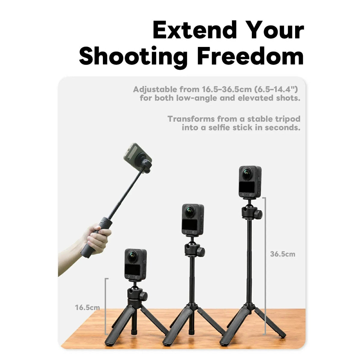 Pop Open Mini Tripod Selfie Stick with MagSafe Mount