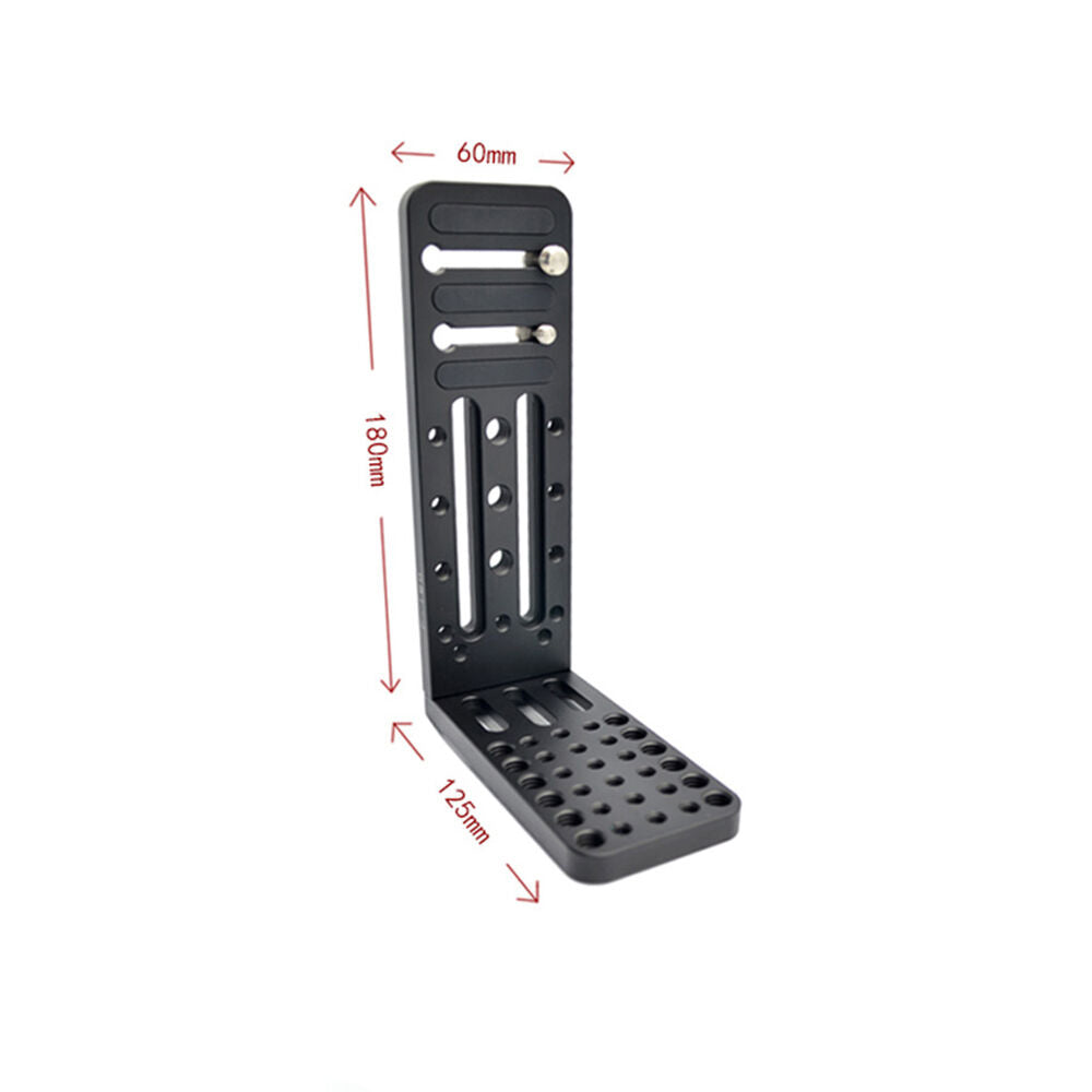 DigitalFoto R180 L-Shaped Vertical Clapper Bracket (7.1") Size Guide