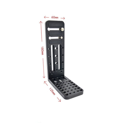 DigitalFoto R180 L-Shaped Vertical Clapper Bracket (7.1") Size Guide