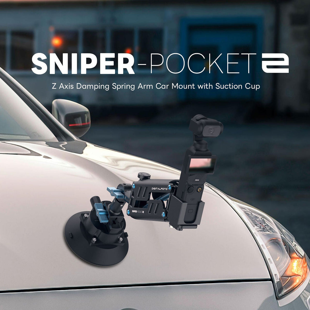 Z-Axis Car Damping Spring Arm for Action Camera OSMO POCKET