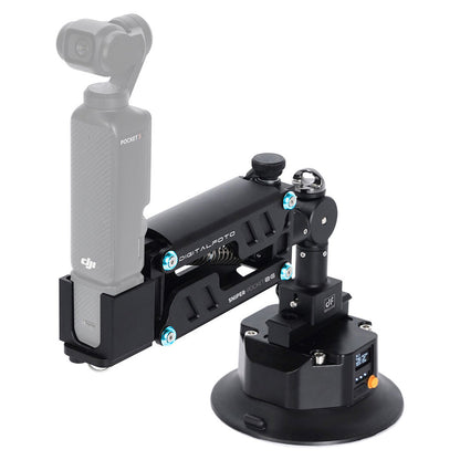 DigitalFoto SNIPER-POCKET2E Z-Axis Car Mount with Electric Suction Cup with Gimbal Attached