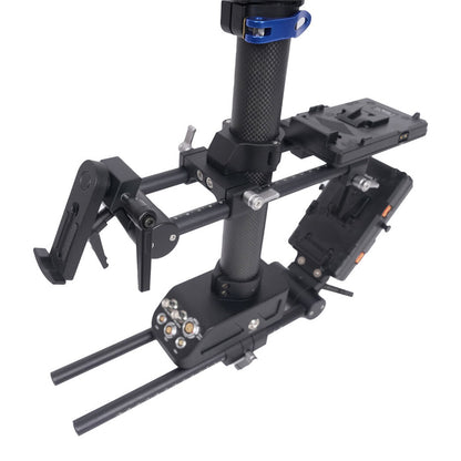 DigitalFoto THANOS-PROCINE Stabilizer System with Vest & Carbon Fibre Sled (V-Mount) Stabilizer Base