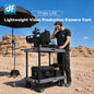 Person using a DigitalFoto Titan-Lite camera cart in a desert setting