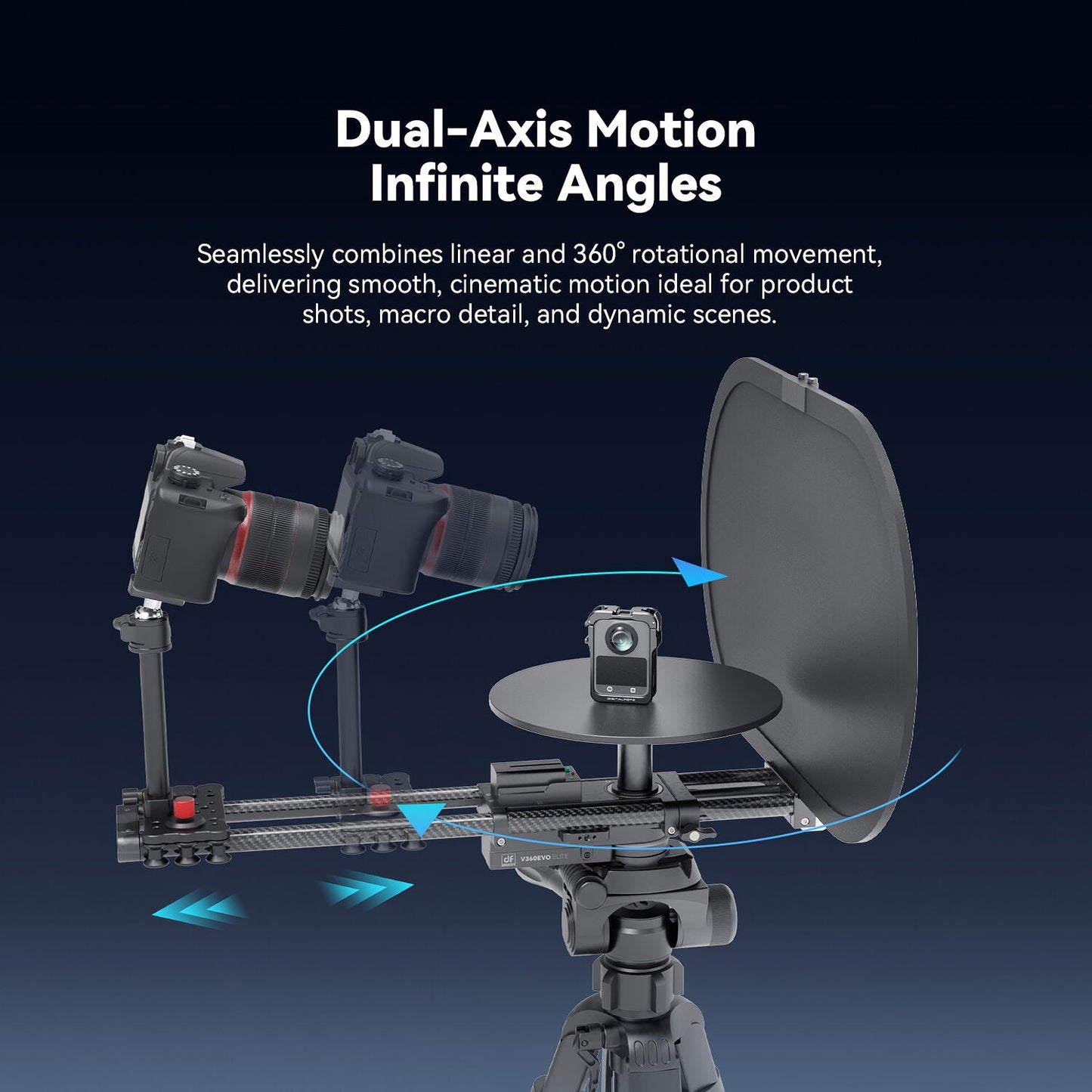 DigitalFoto V360EVO ELITE 2-Axis Motorised Rotating Platform