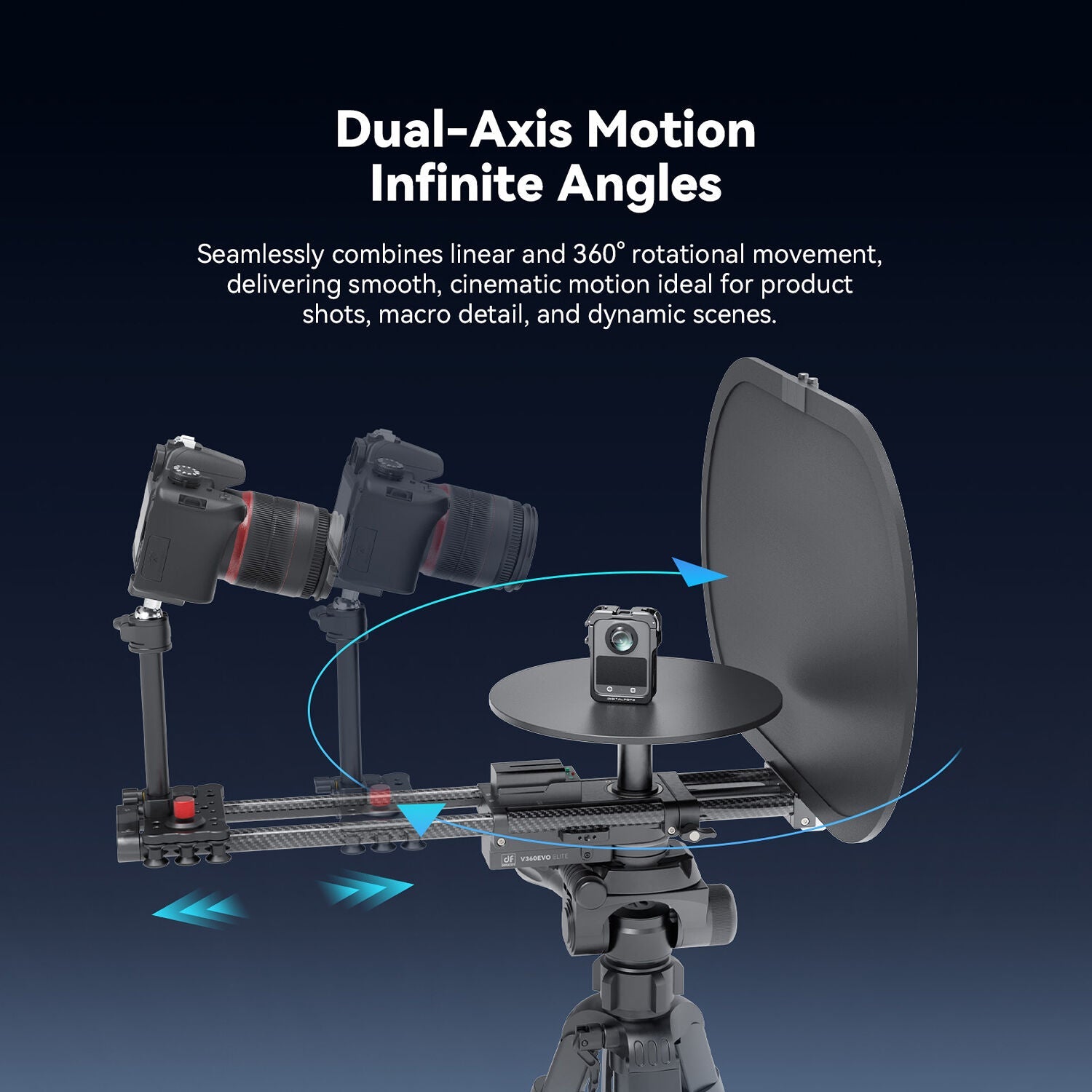 DigitalFoto V360EVO ELITE 2-Axis Motorised Rotating Platform