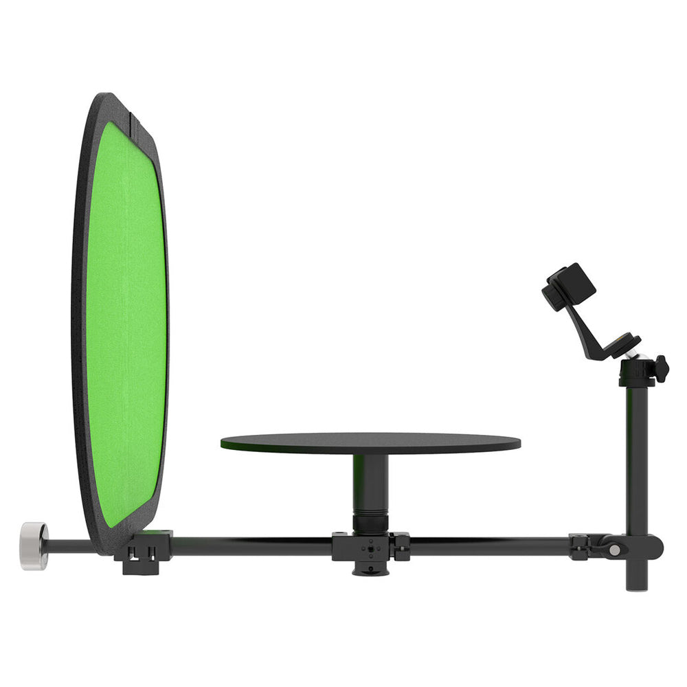 DigitalFoto Mini Manual 360° Rotating Spinning Platform with Table Clamp Side View