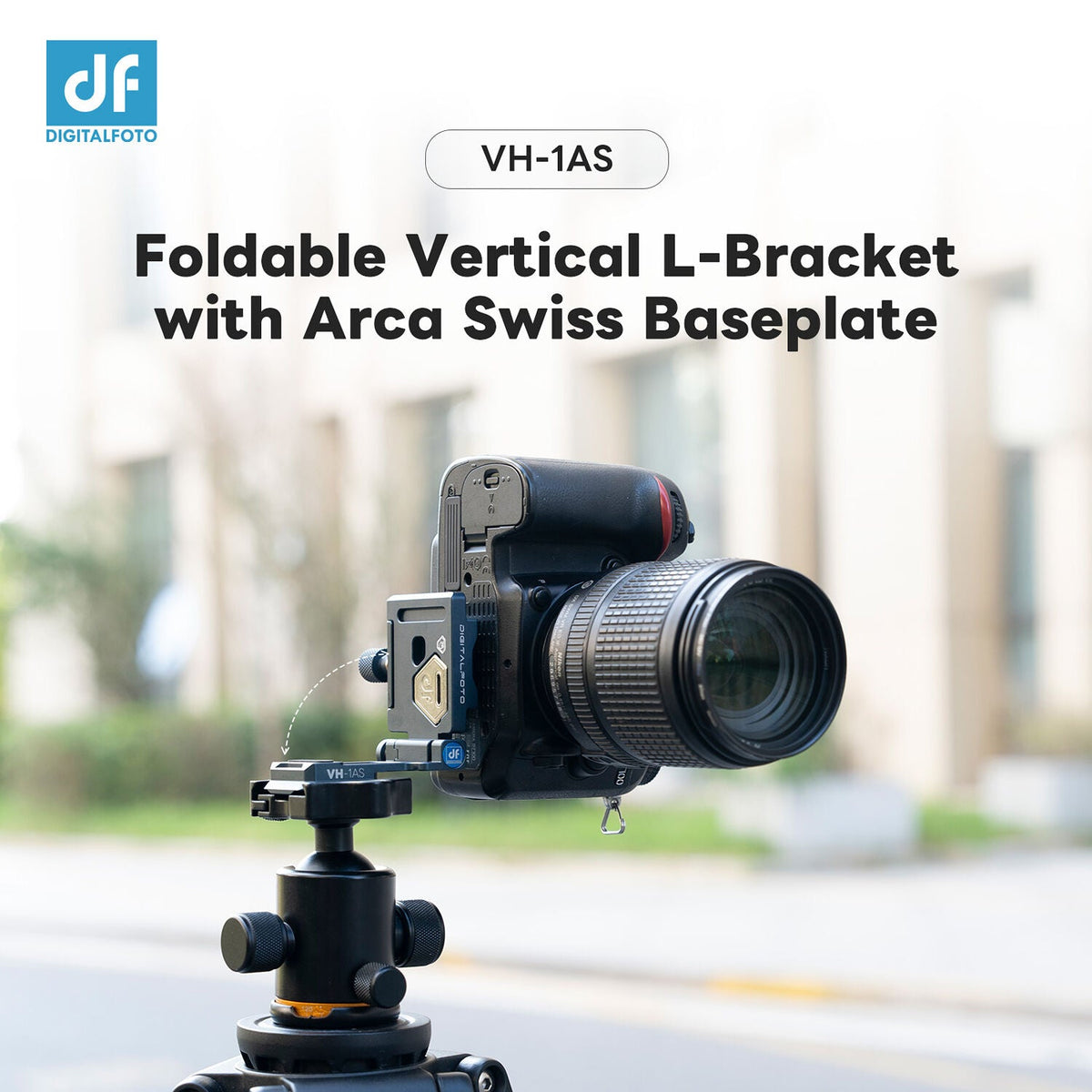 DigitalFoto VH-1AS  Foldable Vertical L-Bracket With Arca-Swiss Plate