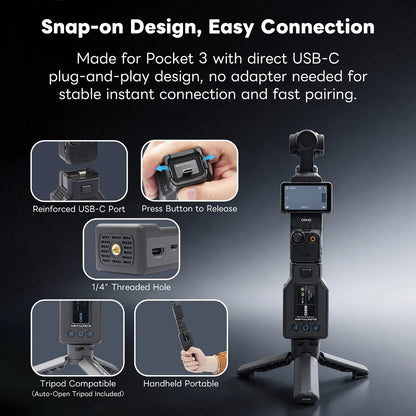WTX-4P Wireless Video Transmission System for DJI Osmo Pocket 3