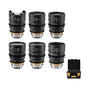 Set of 6 APO Cambrian Prime PL-Mount Cine Lenses 