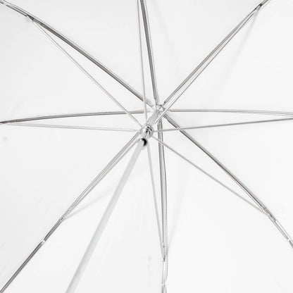 32" Black/White Bounce Studio Photography Umbrella with 8mm Shaft Close Up of Interior Surface