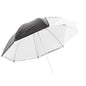 PiXAPRO 40-inch 2in1 Black/Silver/White Bounce Umbrella with outer cover partially removed