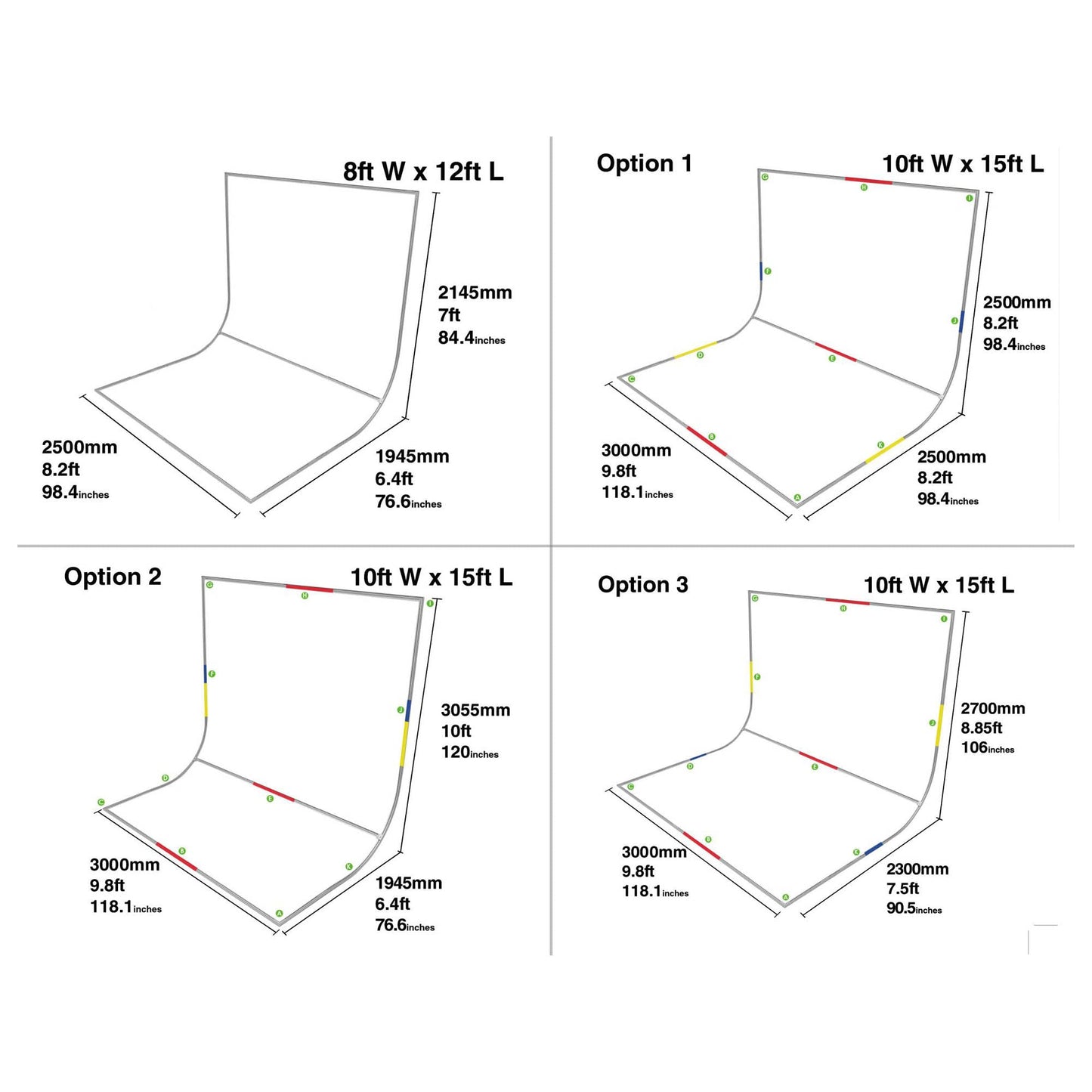 Easiframe Extension Kit Size Options
