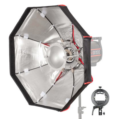 60cm (23.6") Foldable Silver Beauty Dish/Softbox S-Type Smart Bracket