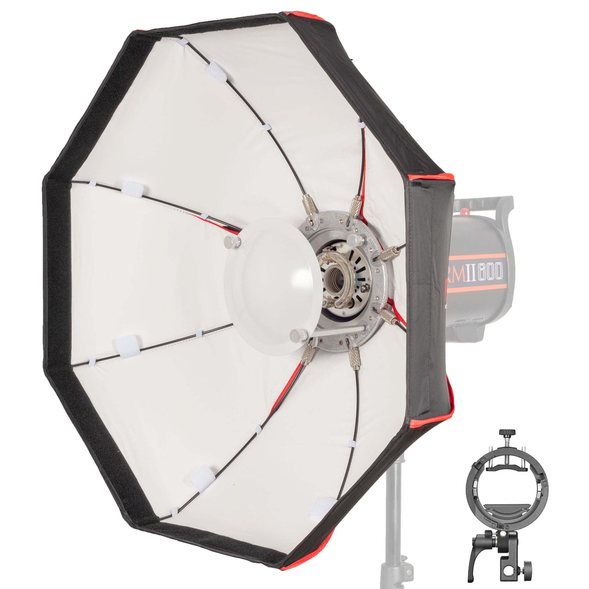 60cm (23.6") Studio White Wide Angle Beauty Dish Grid with S3 Bracket