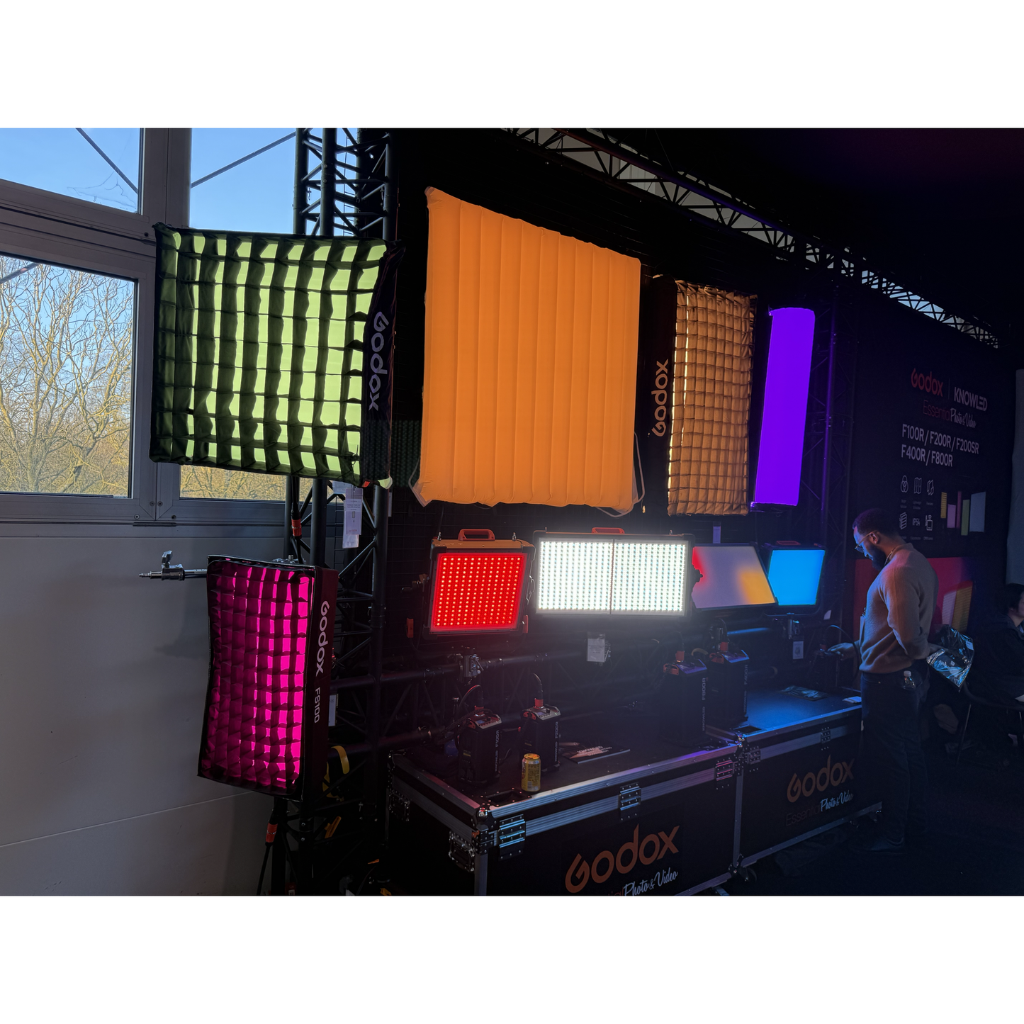 KNOWLED F200R 2'x2' IP54 Rated Flexible RGB Cine LED Mat Panel