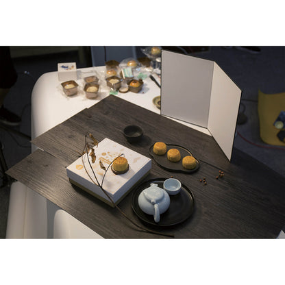 Mini V-Fat Bounce Board being used for food photography
