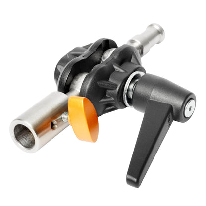 Godox AB10RS Double Ball-Head Joint Showing 5/8" Stud Receiver