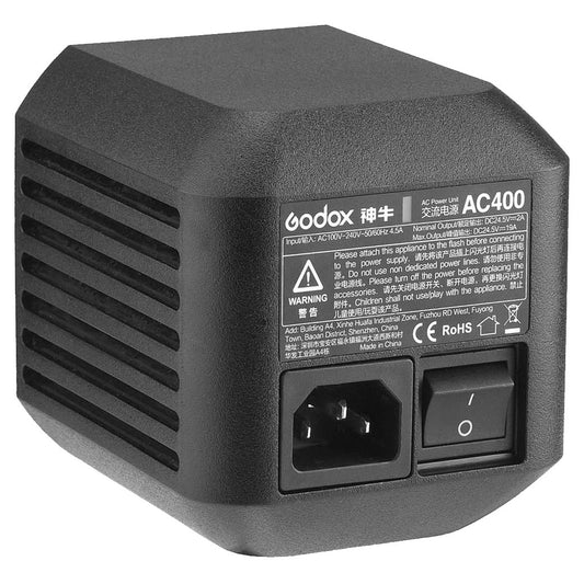 GODOX AC400 Mains AC Power Adapter for AD400Pro  Portable Battry Flash