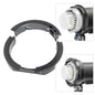 The GODOX AD-AB Converter ring with two inset images showing how it is used.