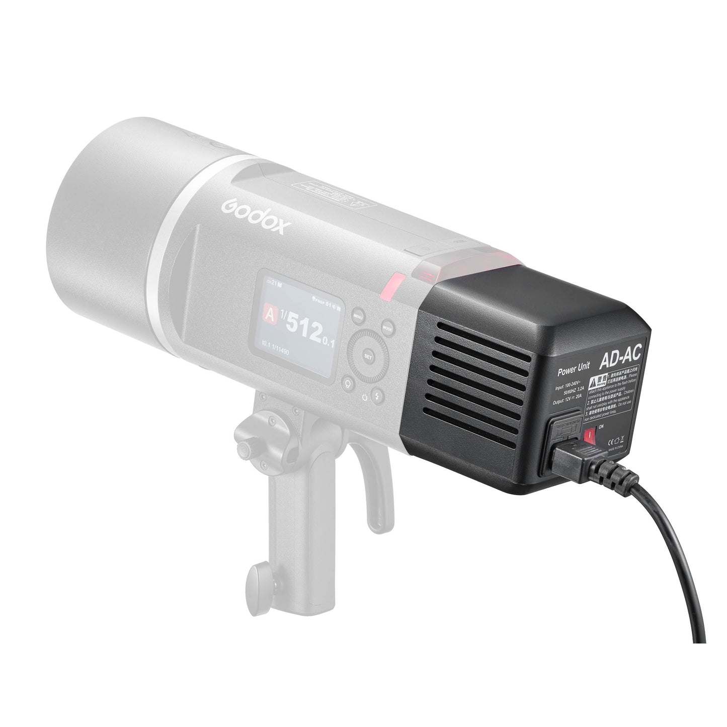 Godox AD600BMII Manual Flash Strobe Lighting Unit with AC Adapter