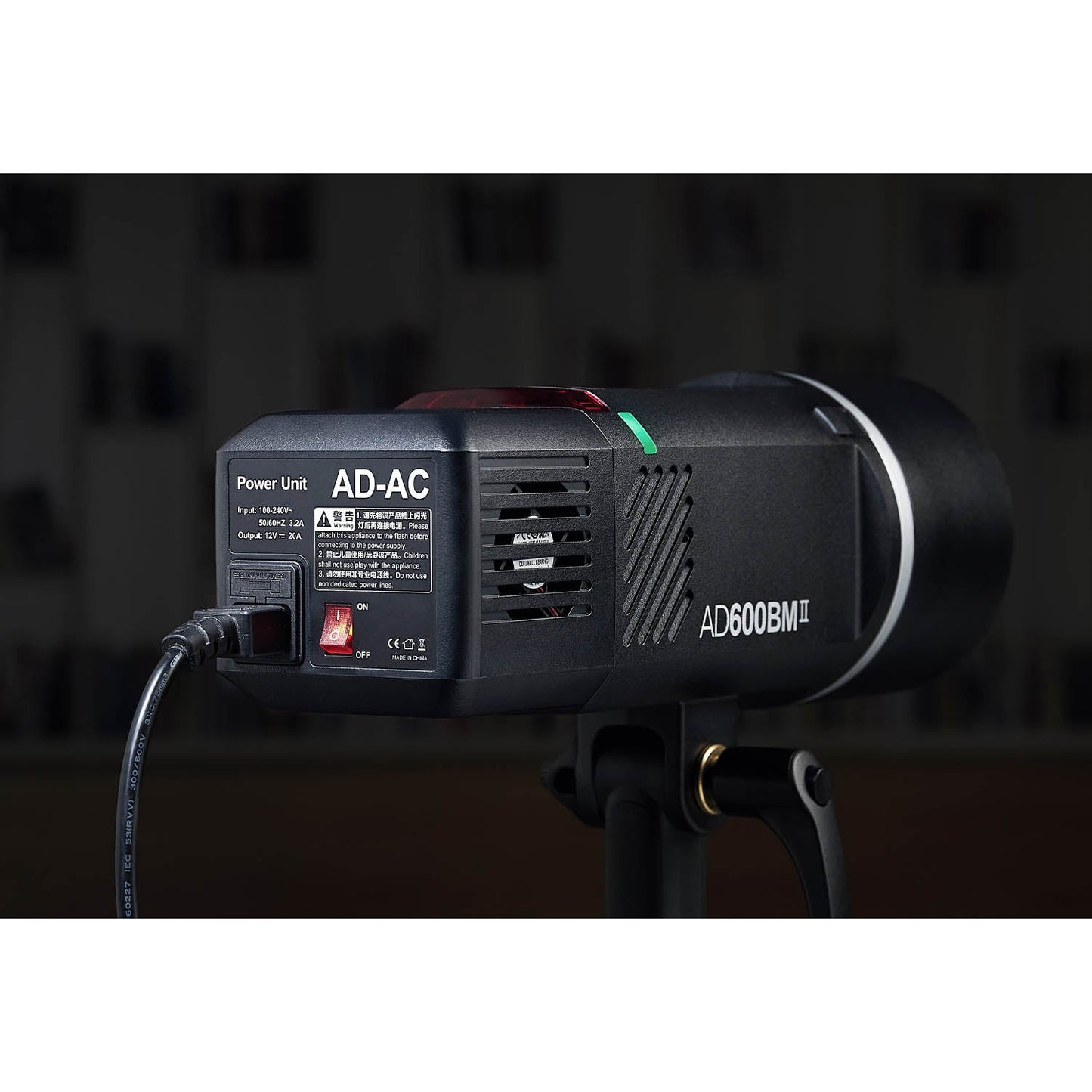 AD-AC Mains Power Adapter For Godox AD600BMII, PiXAPRO CITI600TTL, and CITI600 Manual