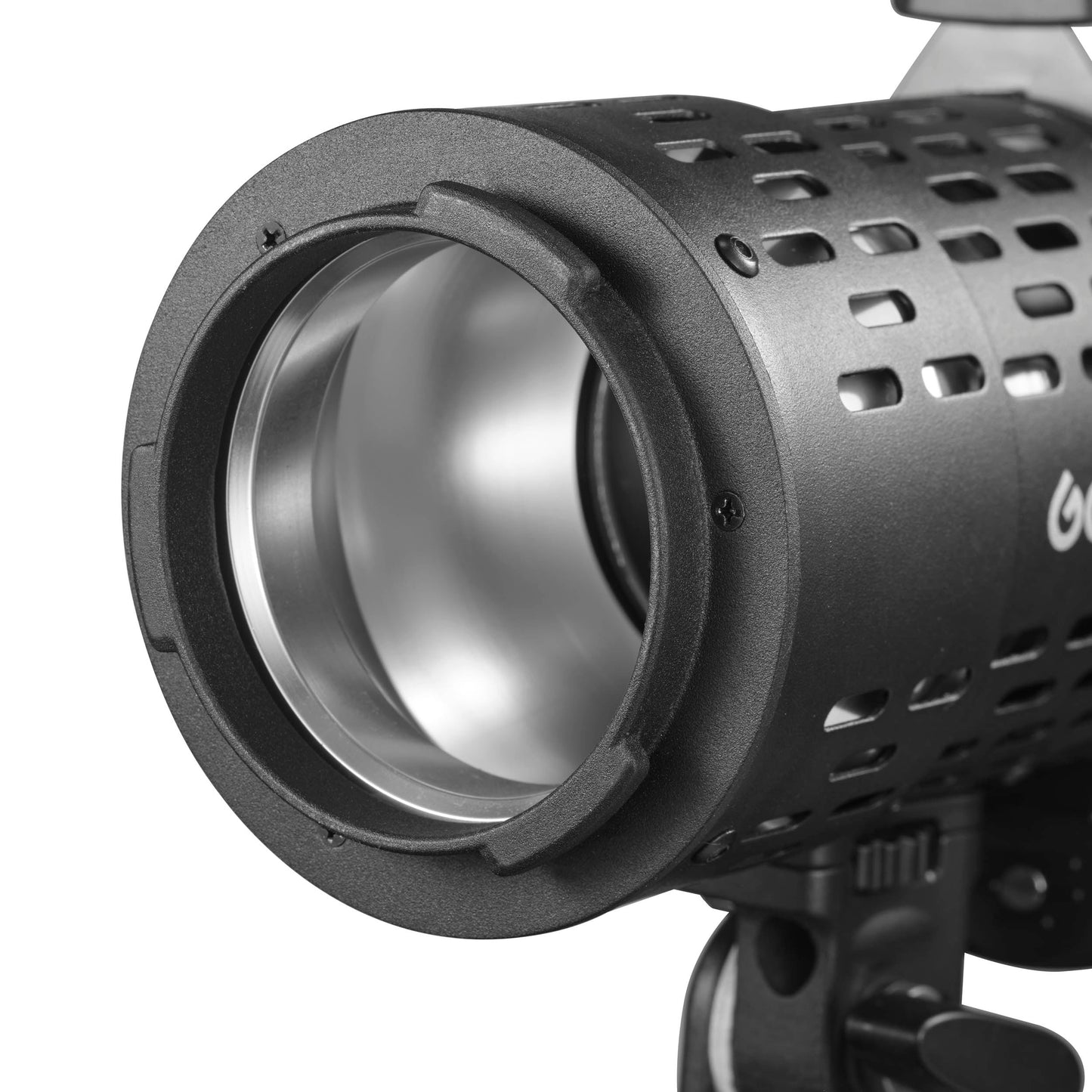 A Close Up of the Flash Mount For the Godox AD-FP Projection Attachment
