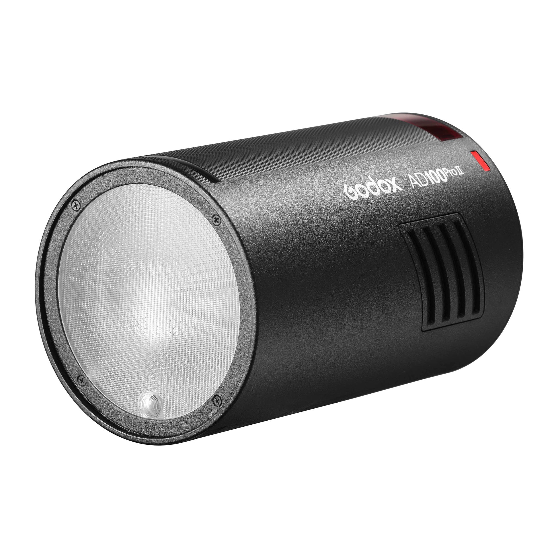 Godox AD100ProII Compact 100Ws Studio Strobe (Three-Quarter Front View - Without AD-E2 Mount Adapter)