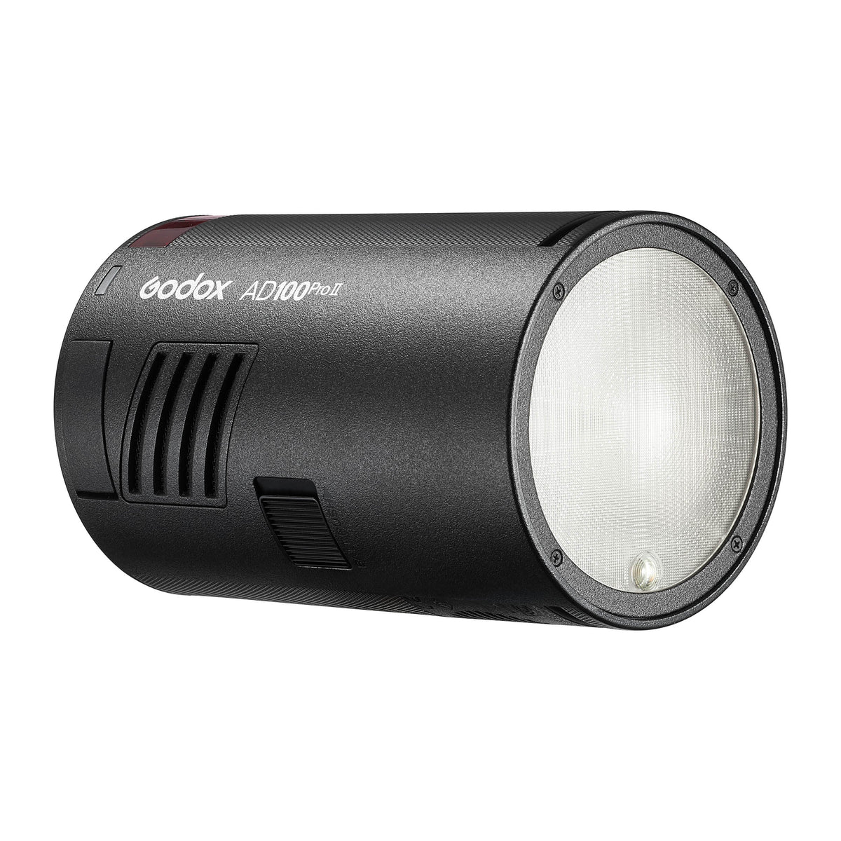 Godox AD100ProII Compact 100Ws Studio Strobe (Three-Quarter Front View - Without AD-E2 Mount Adapter)