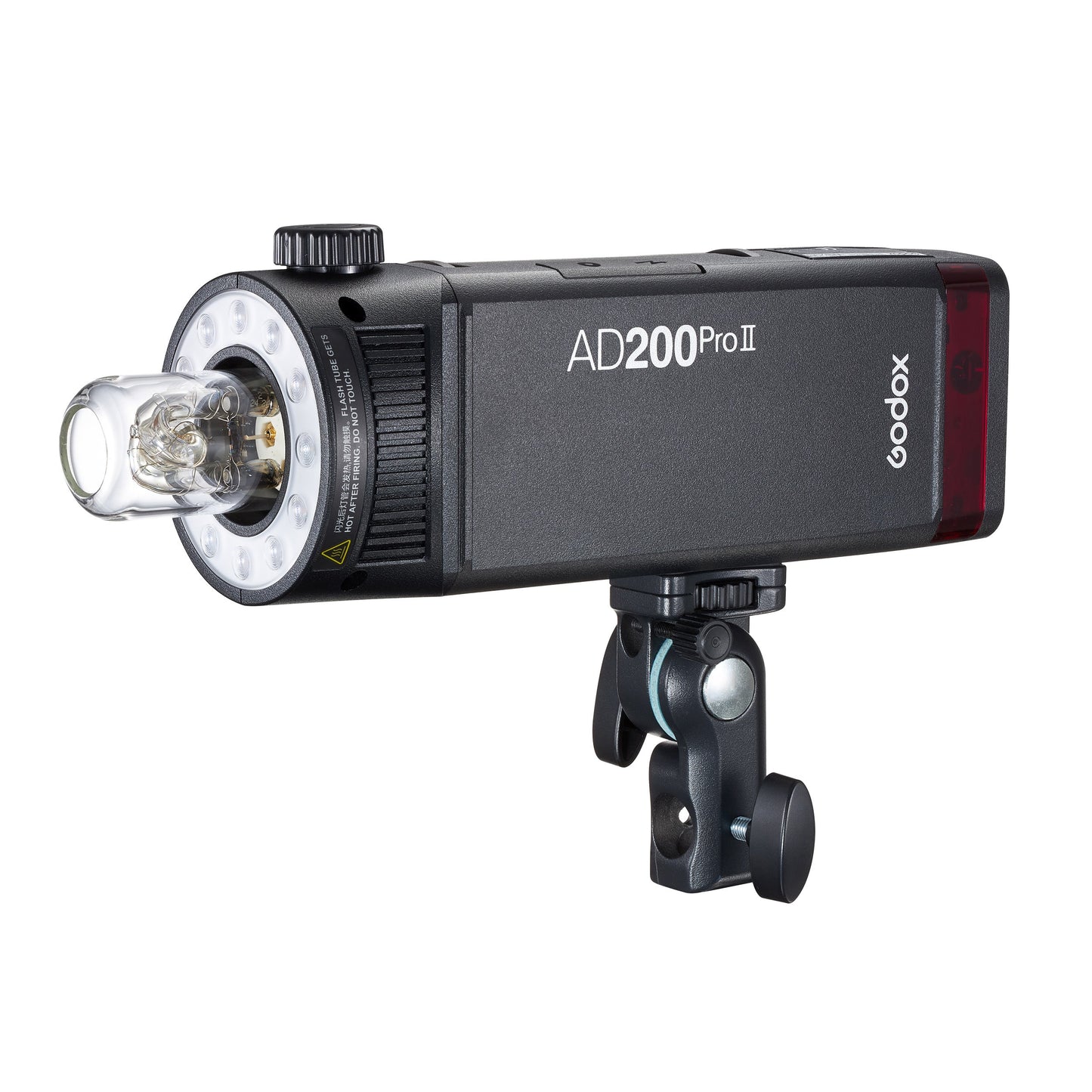 Godox AD200ProII side view with bare bulb head