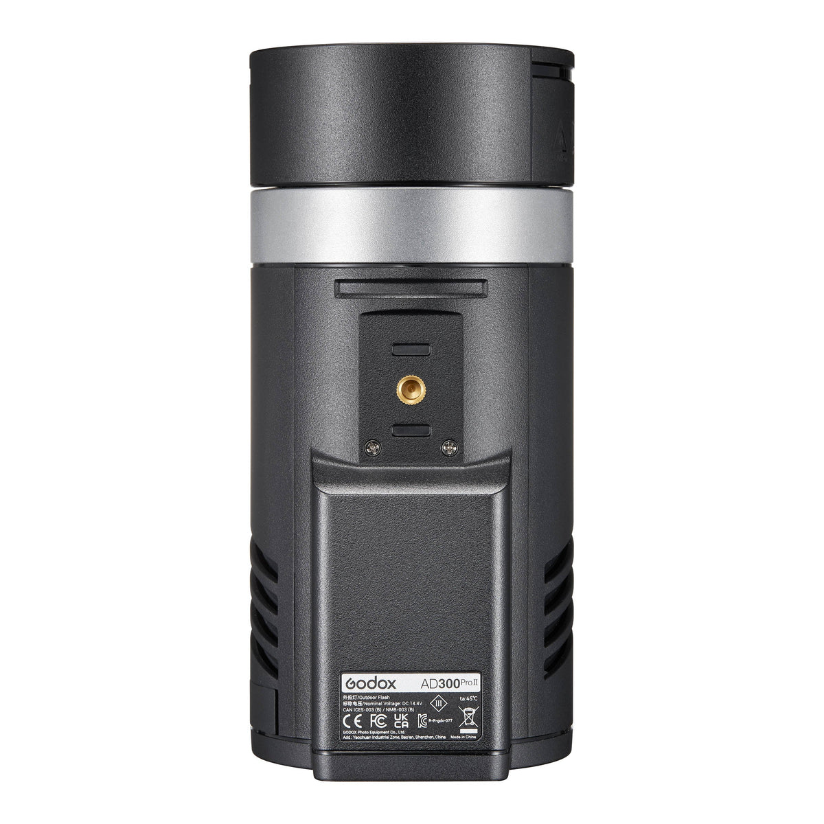 The Godox AD300proII Portable Battery Flash (Bottom View)