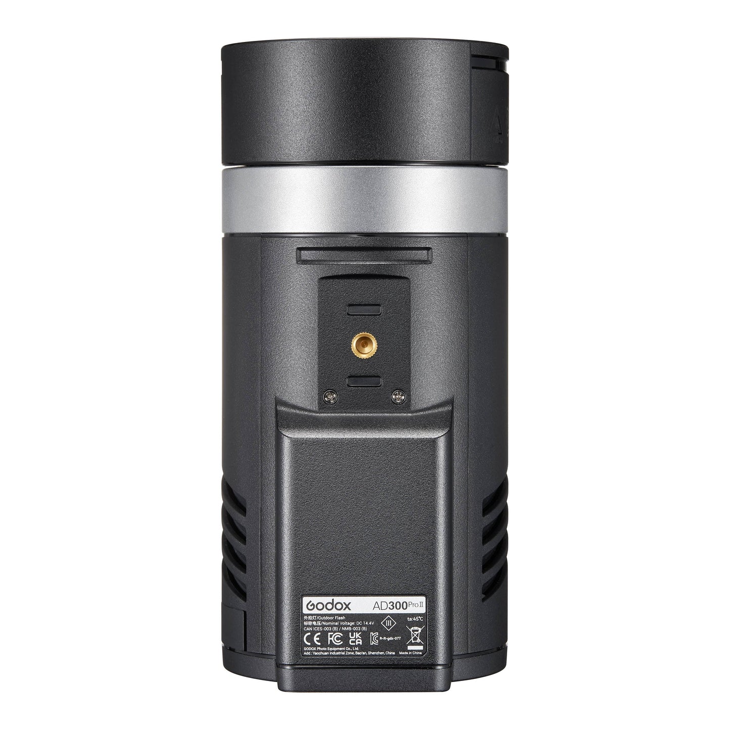 The Godox AD300proII Portable Battery Flash (Bottom View)