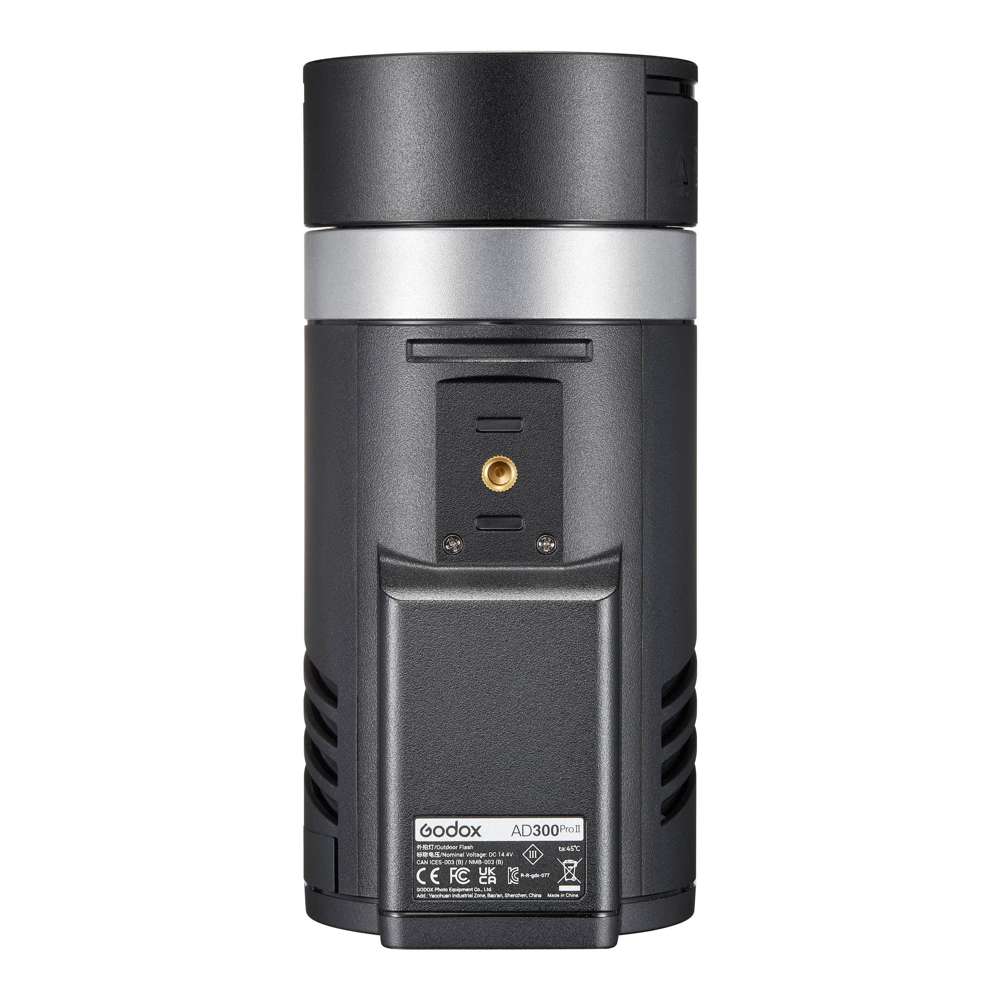 The Godox AD300proII Portable Battery Flash (Bottom View)