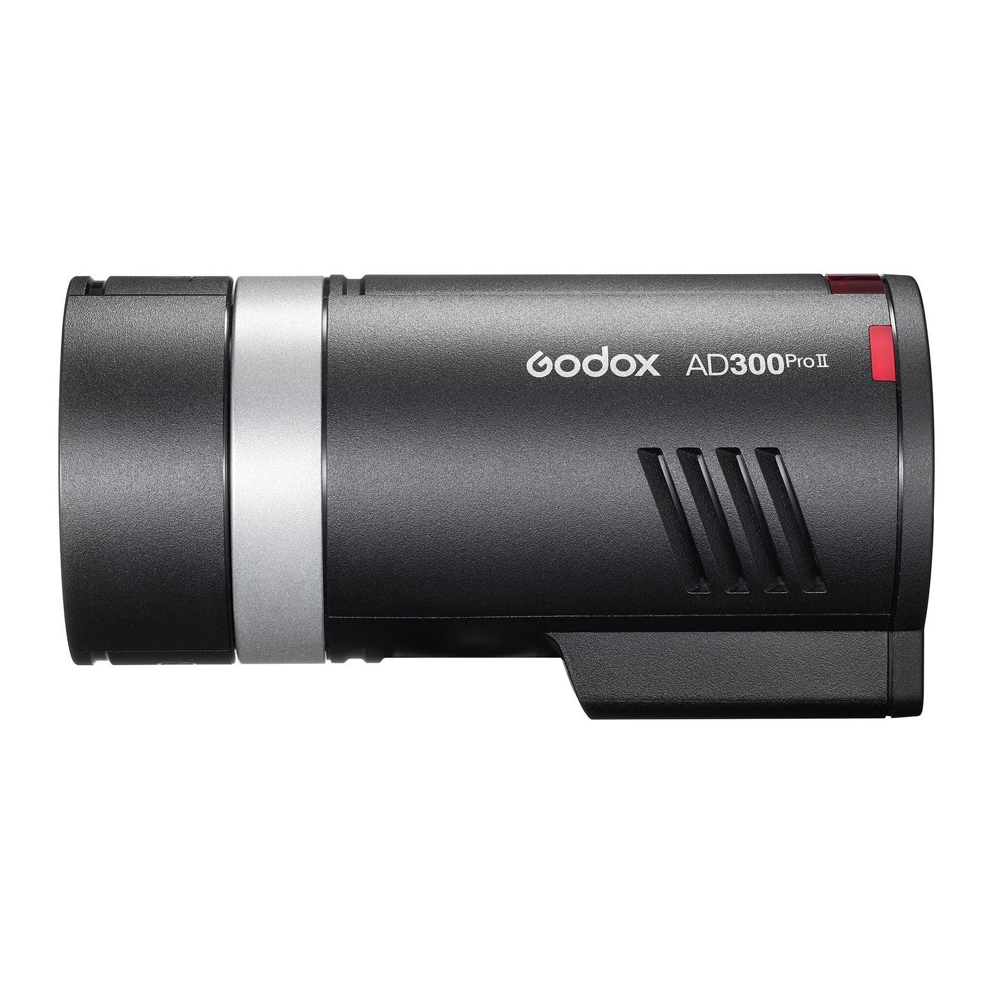 The Godox AD300proII Portable Battery Flash (Left Side View With Reflector)
