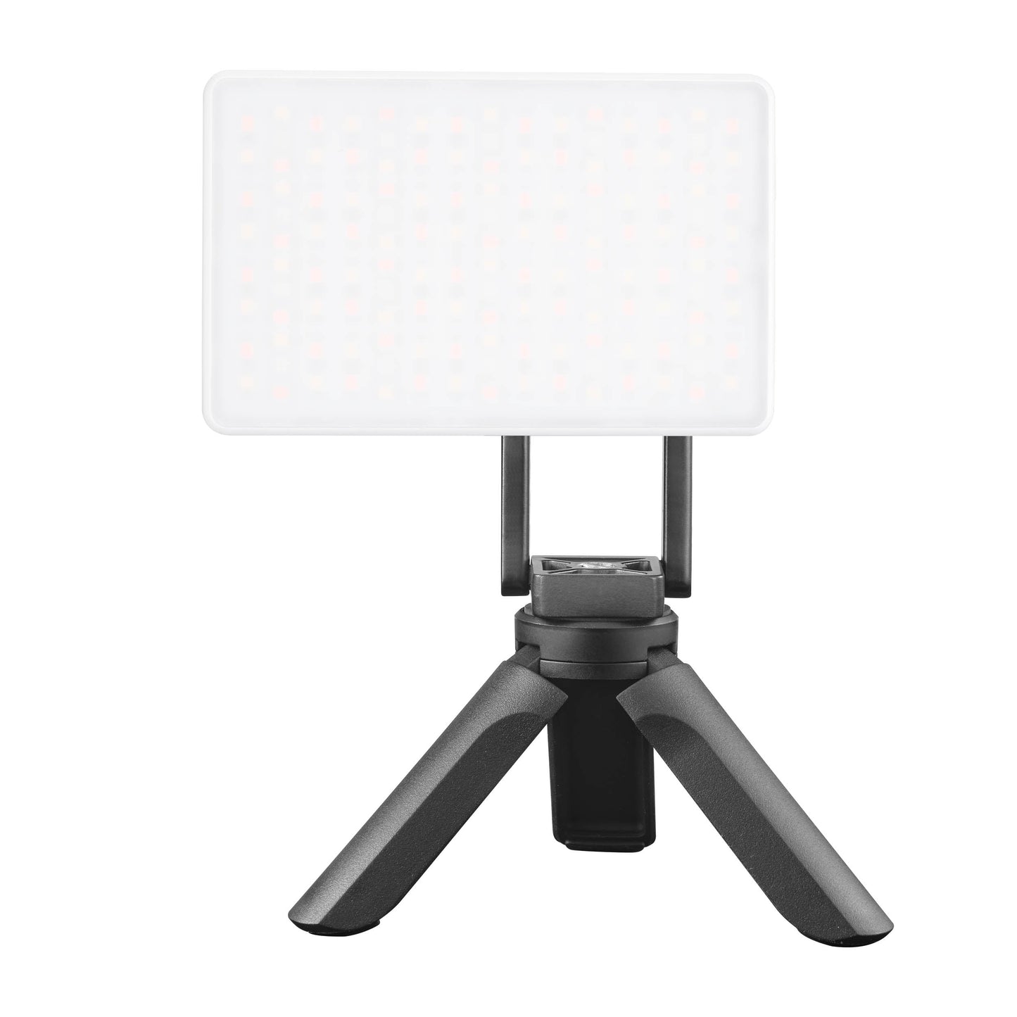 Godox AM01 Magnetic Bracket  mounted to the included mini tripod with an MA5R RGB LED panel attached