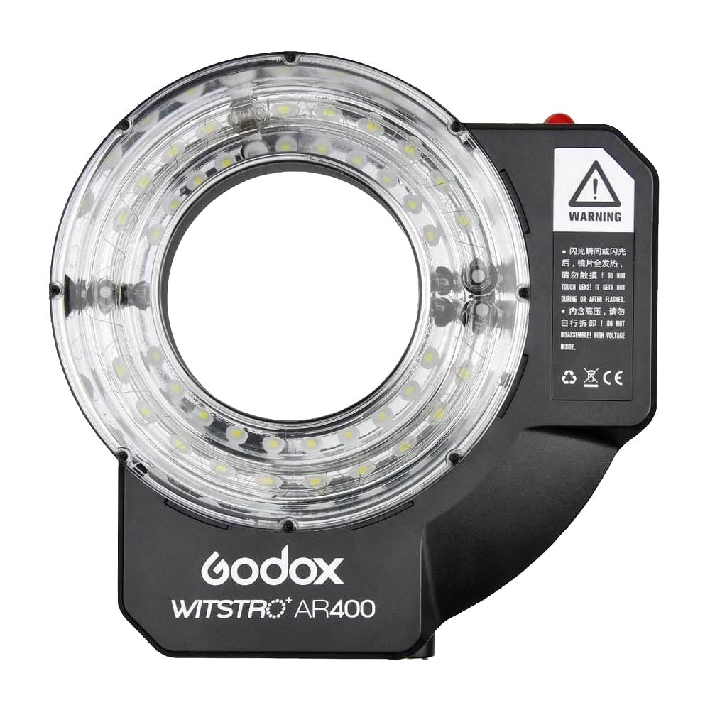 Godox AR400 400Ws Battery-Powered Ring Flash Front View