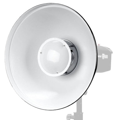 Godox BDR-W420 42cm (16.5-inch) White Beauty Dish Mounted to a light